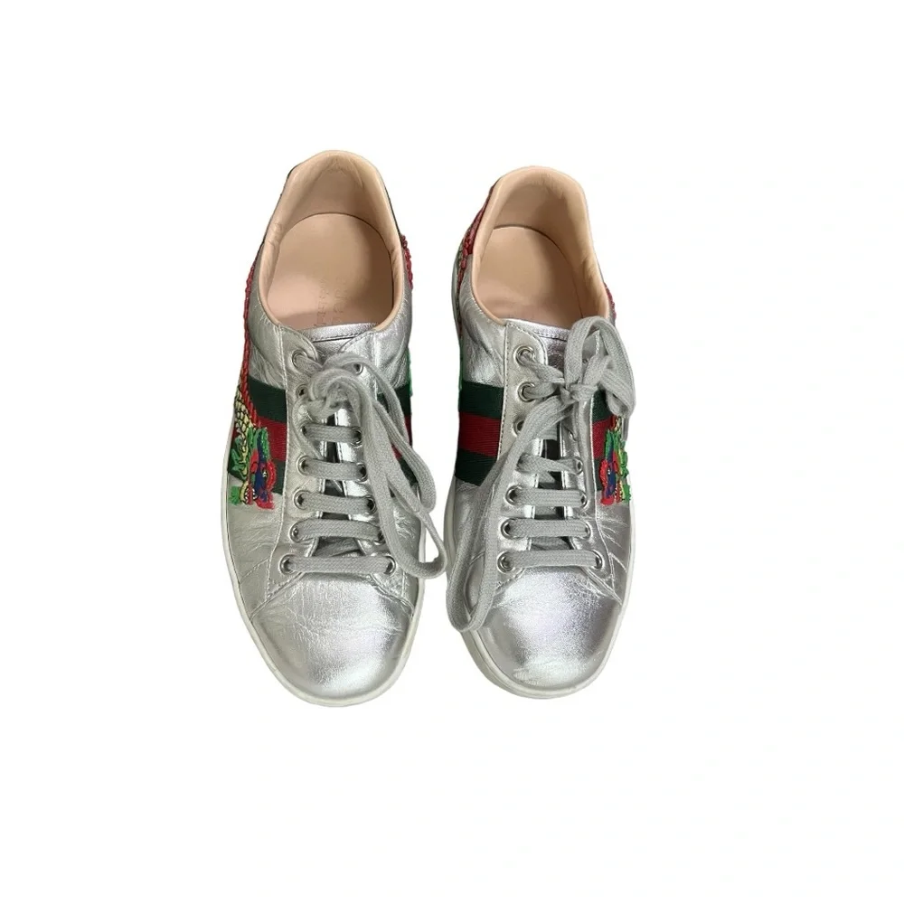 • Authenticity Guarantee
Gucci Ace Embroidered Men's Sneaker Silver Dragon shoes - Picture 5 of 16